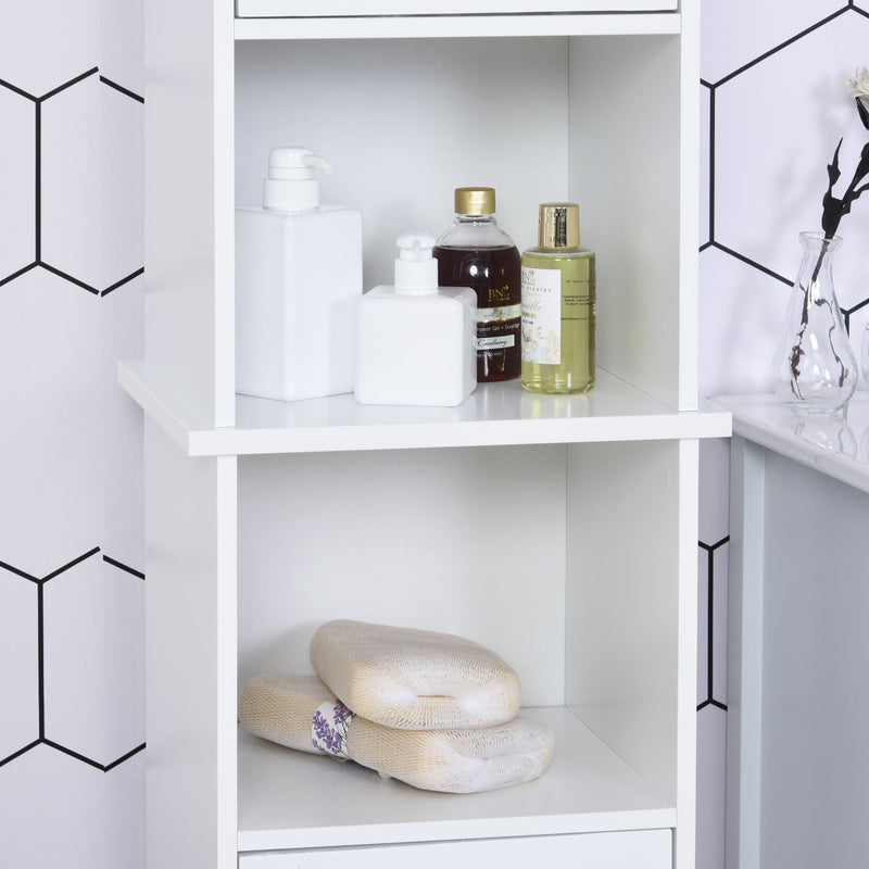 HOMCOM Bathroom Cabinet White/Black