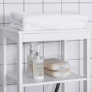 kleankin Tall Bathroom Cabinet Free Standing Slimline Cupboard Tallboy Unit Storage Organiser for Bathroom, Living Room, Kitchen Tower w/