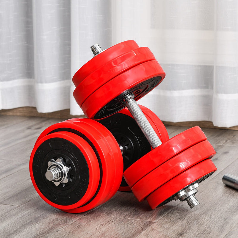 30KGS Two-In-One Dumbbell Barbell Adjustable Set Strength Muscle Exe