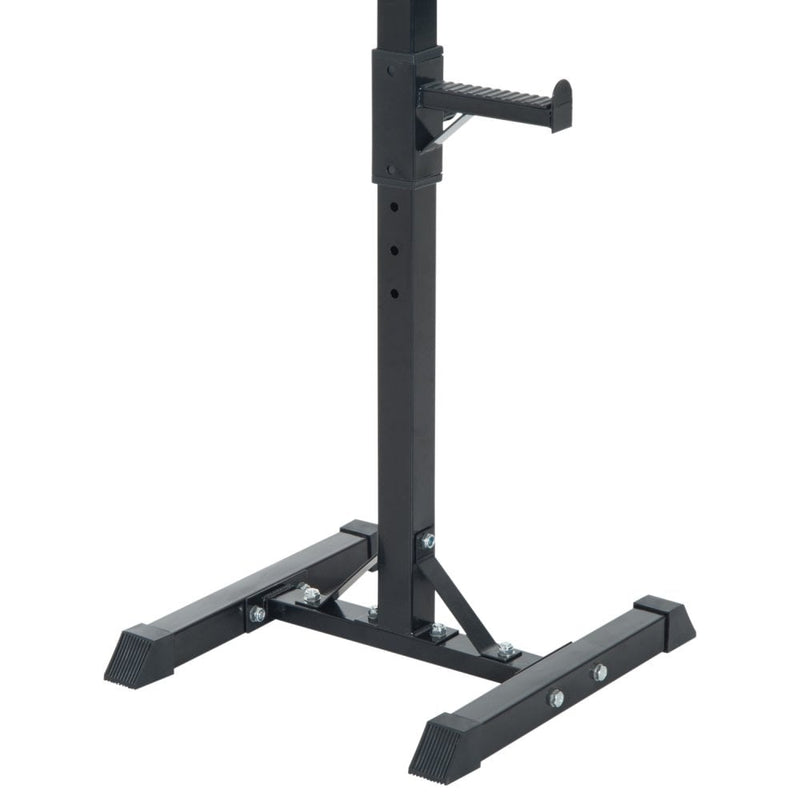 HOMCOM Adjustable Weights Barbell Squat Stand-Black
