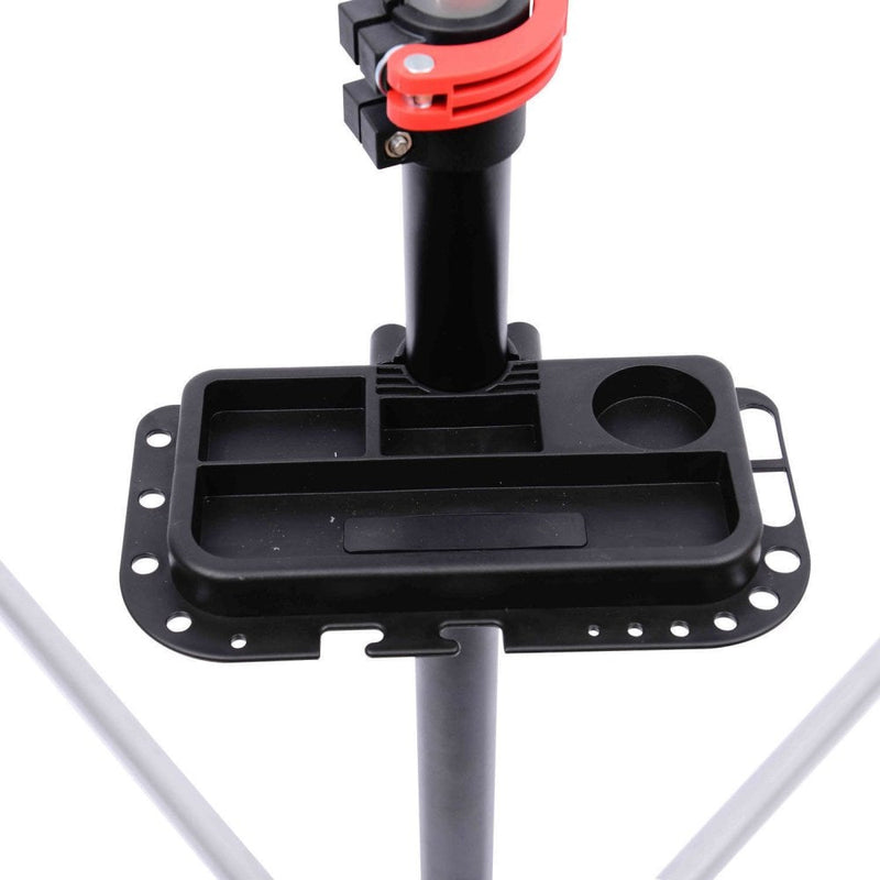 HOMCOM Adjustable Bicycle Repair Stand Tool Display Silvery Grey