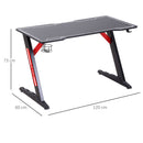 HOMCOM Gaming & Computer Desk - Black & Red