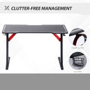 HOMCOM Gaming & Computer Desk - Black & Red