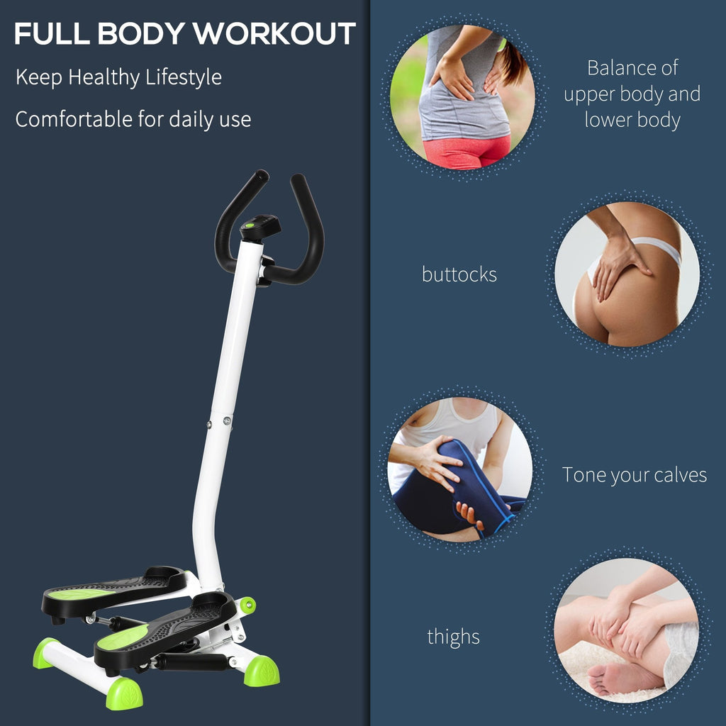 Adjustable Stepper Aerobic Ab Exercise Fitness Workout Machine with LC