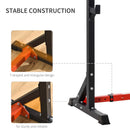 Barbell Rack Squat Dip Stand Weight Lifting Bench Press Home Gym Adjustable Multi-Use Station Fitness Workout Equ 121-171cm