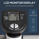 Adjustable Twist Stepper Aerobic Ab Exercise Fitness Workout Machine W/ Elastic Bands, LCD Screen, Height Adjust Handlebars For Home Gym