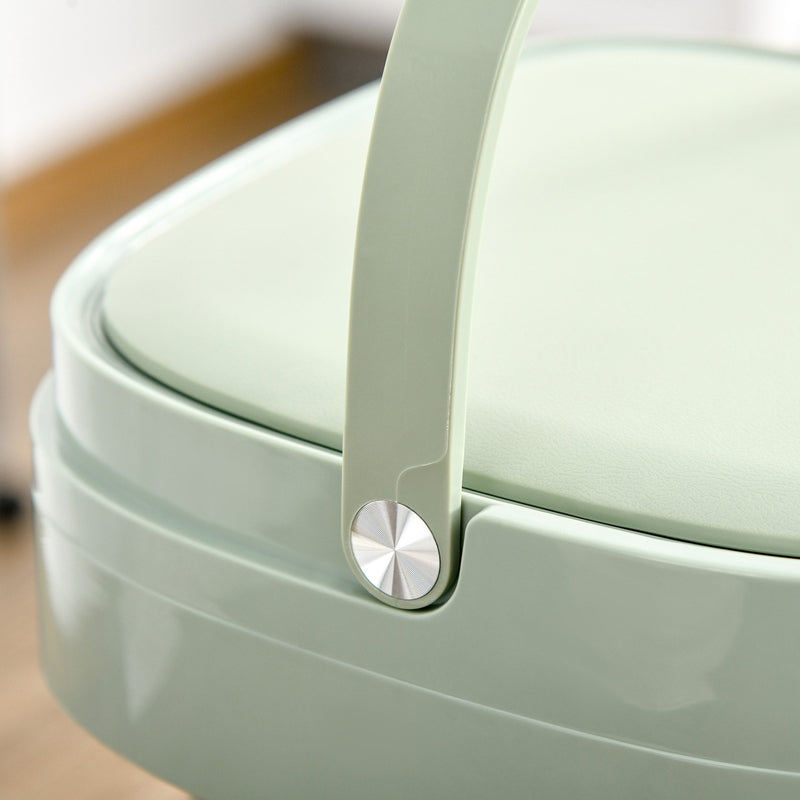 HOMCOM Portable Washing Machine Foldable Mini Laundry Machine with Handle for Socks Underwear Green Automatic Panties