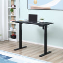 Vinsetto Electric Height Adjustable Standing Desk, 120-ácm x 60-ácm Memory Preset Stand Up Workstation for Home, Office, Black Sit Table Office