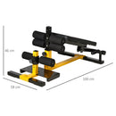 Three-In-One Squat Machine w/ Adjustable Padded Bench, Squats, Push Up, Sit Up for HOME, Office, Gym Fitness Equipment Yellow Bench