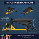 Three-In-One Squat Machine w/ Adjustable Padded Bench, Squats, Push Up, Sit Up for HOME, Office, Gym Fitness Equipment Yellow Bench