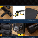 Three-In-One Squat Machine w/ Adjustable Padded Bench, Squats, Push Up, Sit Up for HOME, Office, Gym Fitness Equipment Yellow Bench