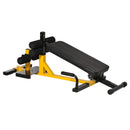 Three-In-One Squat Machine w/ Adjustable Padded Bench, Squats, Push Up, Sit Up for HOME, Office, Gym Fitness Equipment Yellow Bench