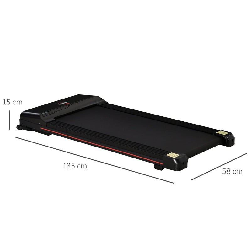 Indoor Walking Treadmill Exercise Pad Machine for Home - Black