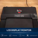 Indoor Walking Treadmill Exercise Pad Machine for Home - Black