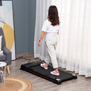 Indoor Walking Treadmill Exercise Pad Machine for Home - Black