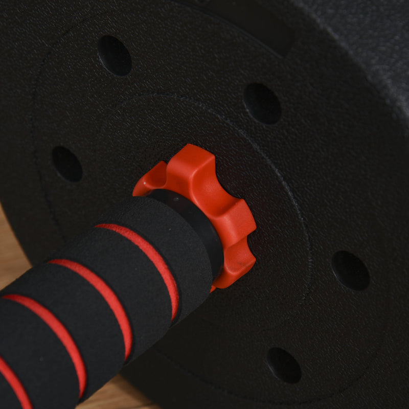 25kg 2 IN 1 Adjustable Dumbbells Weight Set, Dumbbell Hand Weight Barbell for Body Fitness, Lifting Training for Home, Office, Gym, Black Set Fitness