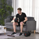 25kg 2 IN 1 Adjustable Dumbbells Weight Set, Dumbbell Hand Weight Barbell for Body Fitness, Lifting Training for Home, Office, Gym, Black Set Fitness