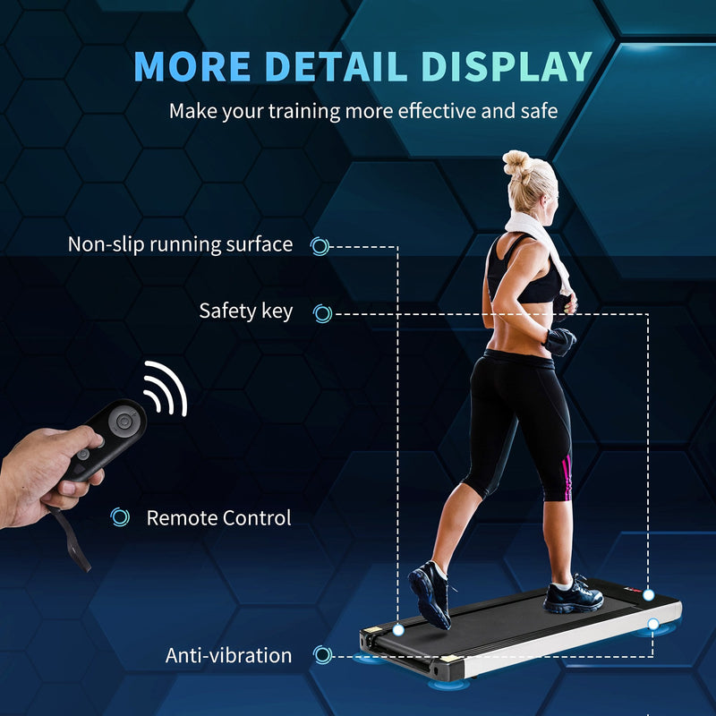 HOMCOM Electric Treadmill Walking Machine 1-6 km/h Cardio Workout for Home