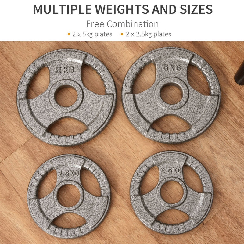 4 PCS Olympic Weight Plates Grip Plate Sets for Strength and Crossfit and Weightlifting Training, Barbell Weight Set for Home Strength, Crossfit