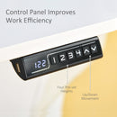 Vinsetto Electric Height Adjustable Standing Desk with Large Desktop for Home Office - White