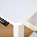 Vinsetto Electric Height Adjustable Standing Desk with Large Desktop for Home Office - White
