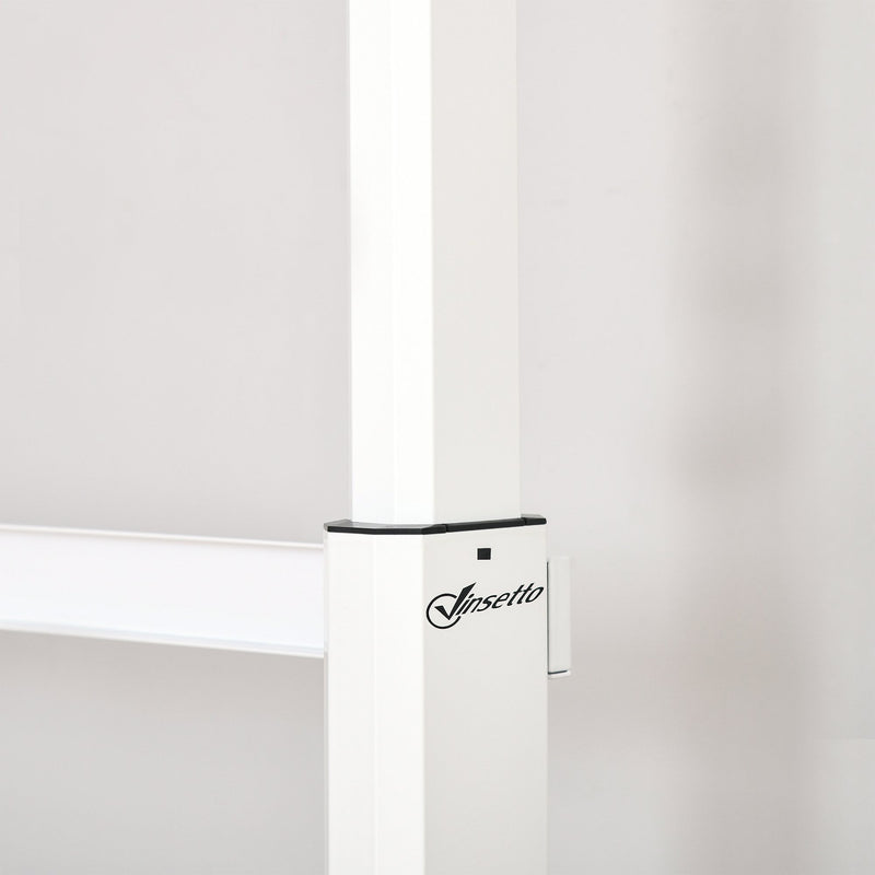 Vinsetto Electric Height Adjustable Standing Desk with Large Desktop for Home Office - White