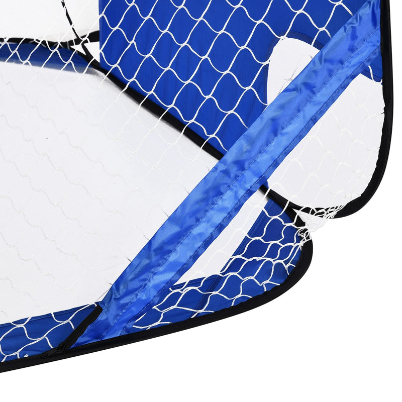 HOMCOM 2 in 1 Pop Up Soccer Nets Kids Target Goal Net for Backyard Outdoor Sports and Practice 2-in-1