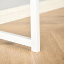 L-Shaped Computer Desk, Folding Home Office Corner Desk Study Workstation Table with 2 Shelves, Oak Tone L-Shape w/ Shelves for