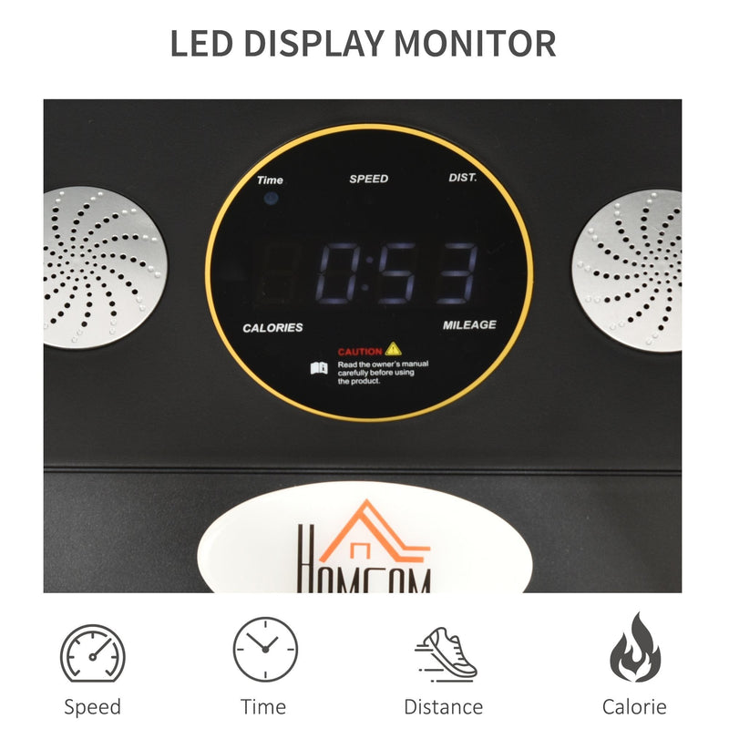 Walking Treadmill Walking Pad for Home, Office, Fitness Studio, Training Room Aerobic Exercise Machine LED Display, Black Display Home