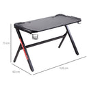 HOMCOM Gaming & Computer Desk - Black