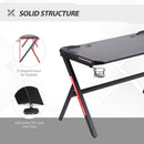 HOMCOM Gaming & Computer Desk - Black