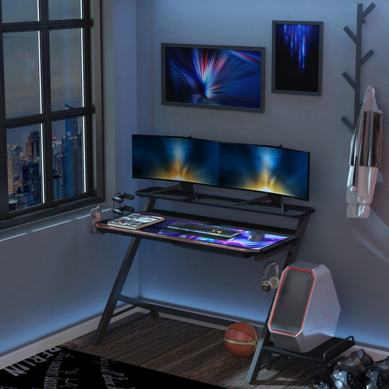 Double online layer desk