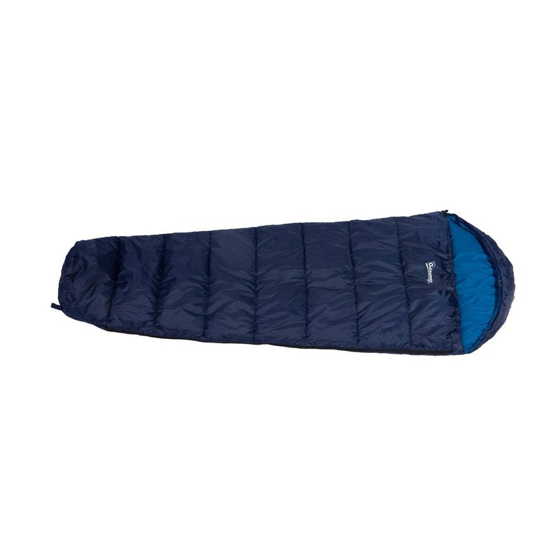 Outsunny Single Mummy Sleeping Bag Envelope Sleeping Bag 3 Season for Adults Warm Lightweight for Camping Hiking Outdoor, Blue, 210 x 75 x 5 cm Outdoor 5cm