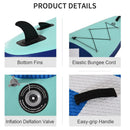 HOMCOM Inflatable Stand Up Paddle Board Kayak Conversion Kit SUP Accessories Carry Bag