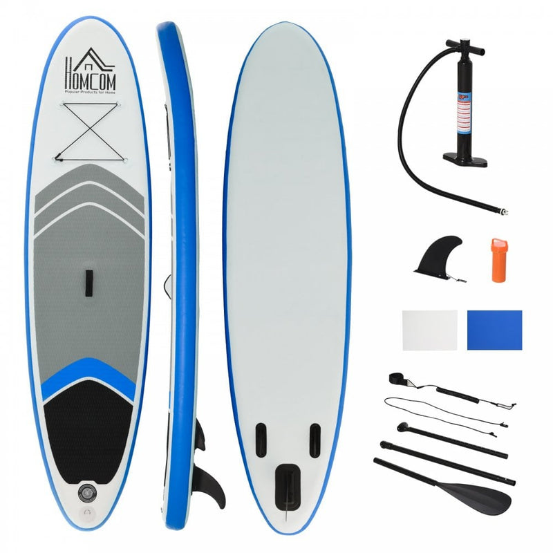 HOMCOM Stand Up Paddle Board SUP Accessory Carry Bag Adj Paddle Pump Leash Inflatable Paddle Board