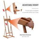 Vinsetto H-Frame Wooden Studio Easel