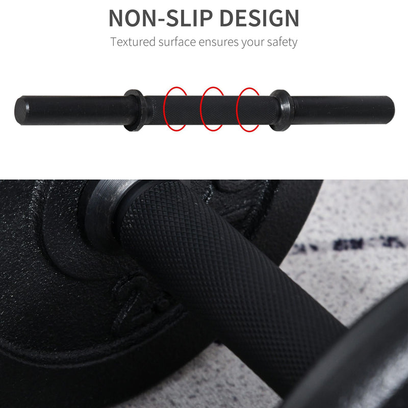 Adjustable Dumbbell Set of 2 with Solid Handle and Portable Carry Case