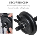 Adjustable Dumbbell Set of 2 with Solid Handle and Portable Carry Case