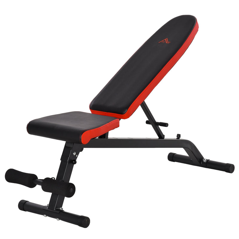 Multifunctional Sit-Up Dumbbell Bench Adjustable Backpad & Seat Foldable Design Exercise Machine for Home, Office, Gym, Black