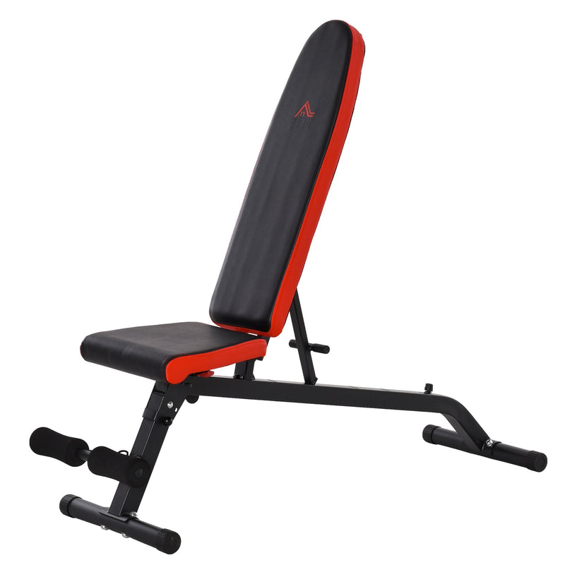 Multifunctional Sit-Up Dumbbell Bench Adjustable Backpad & Seat Foldable Design Exercise Machine for Home, Office, Gym, Black