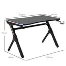 HOMCOM Gaming & Computer Desk - Black