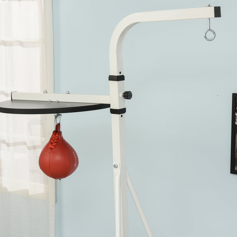 HOMCOM Free-Standing Speed Bag Boxing Platform Punch Bag Fitness Station Stand