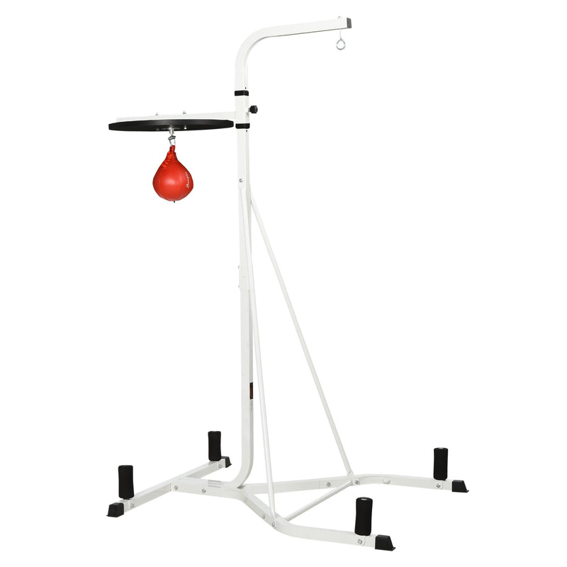 HOMCOM Free-Standing Speed Bag Boxing Platform Punch Bag Fitness Station Stand