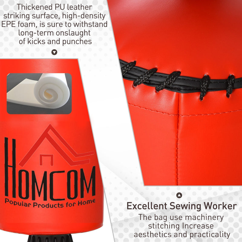 HOMCOM 155 205cm 3 IN 1 Freestanding Boxing Punch Bag Stand with Rotat