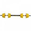 25KGS Dumbbell & Barbell  Adjustable Set Plate Bar Clamp Rod Home Gym Sports Area Exercise Ergonomic 25KG