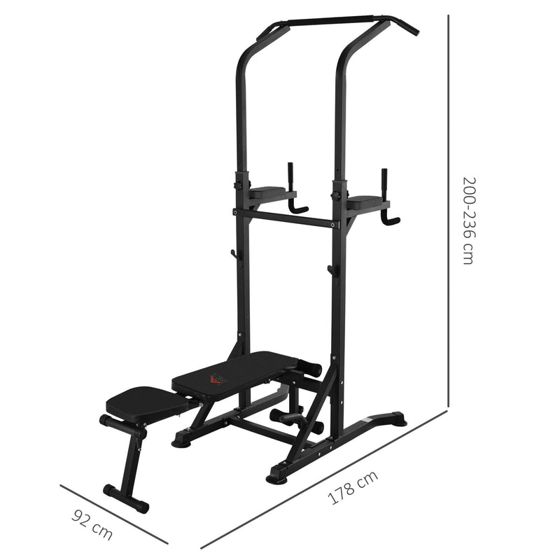 Exercise Pullup Weight Machine Power Tower with Multiple Adjustable Positions for Strengthening Many Muscles Adjustable&Folded Dip Stands Multi-Function Pull-ups Sit-ups, Fitness tools Gym Home