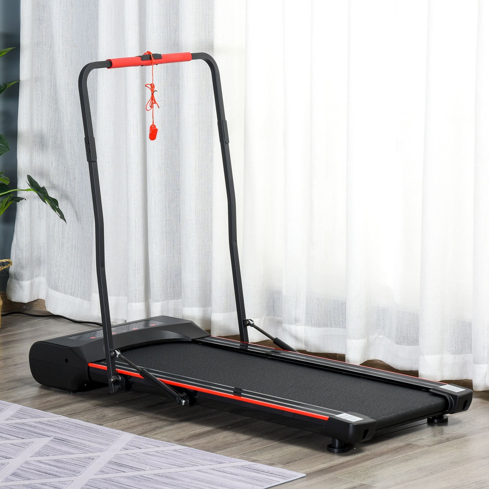 Walk Machine Foldable Walking Machine Treadmill 1-6km/h with LED Display & Remote C