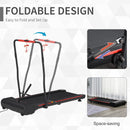 Foldable Walking Machine Treadmill 1-6km/h with LED Display & Remote Control Exercise Fitness for Home Office w/ Jogging