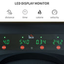 Foldable Walking Machine Treadmill 1-6km/h with LED Display & Remote Control Exercise Fitness for Home Office w/ Jogging