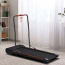 Foldable Walking Machine Treadmill 1-6km/h with LED Display & Remote Control Exercise Fitness for Home Office w/ Jogging